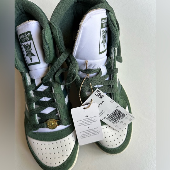 NWT Adidas Originals Top Ten in 'White Green Oxide' - Picture 5 of 7